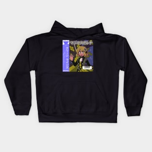 vaporwave anime aesthetic girl serena video game Kids Hoodie